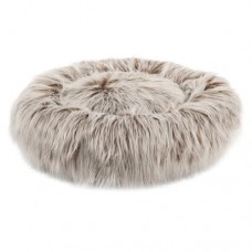 Snoozzy Glam Pet Fur Donut 32'' Calming Bed